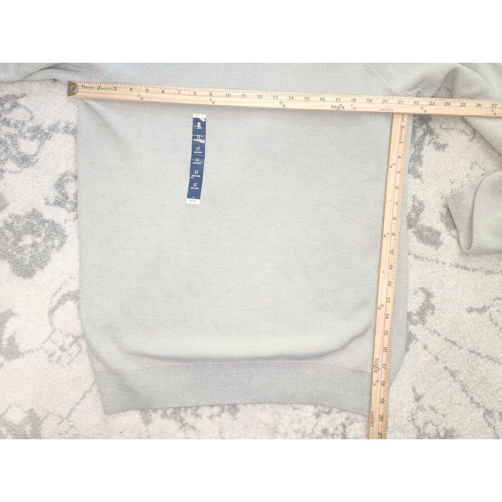 IZOD Honeycomb Crewneck Sweater Men's LT Ivory Pullover Knit Casual NWT - Picture 3 of 6